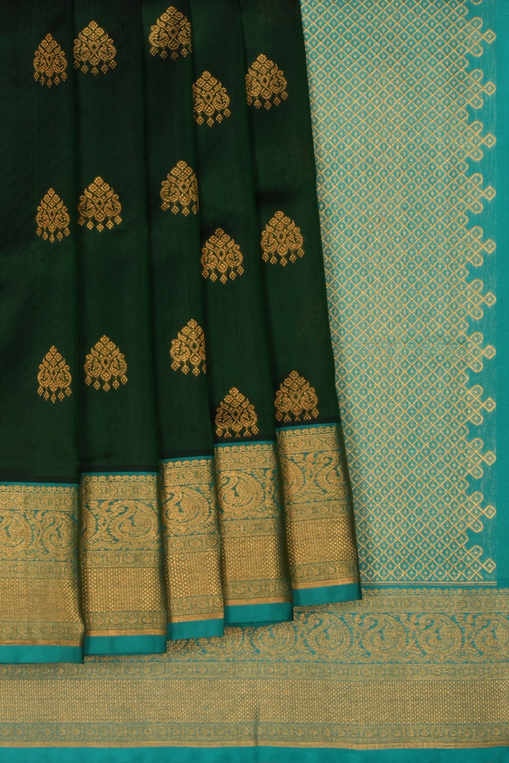 Image of Venkatagiri Silk Green Saree
