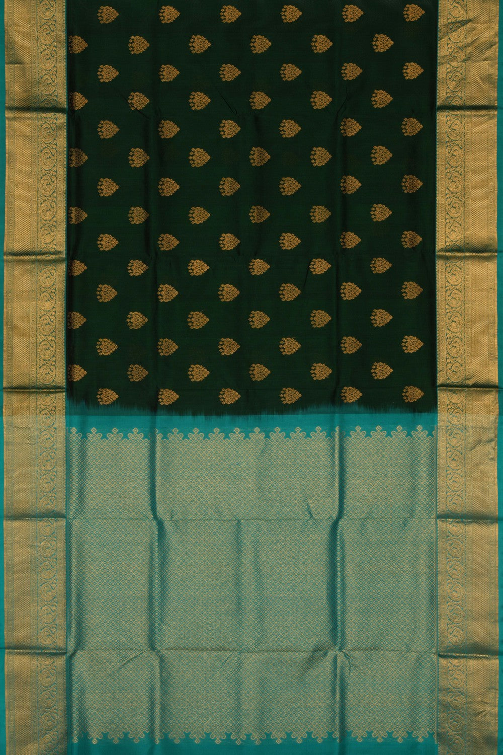 Image of Venkatagiri Silk Green Saree