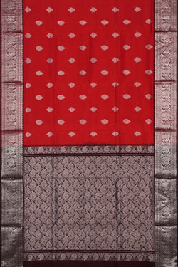 Image of Venkatagiri Silk Red Saree