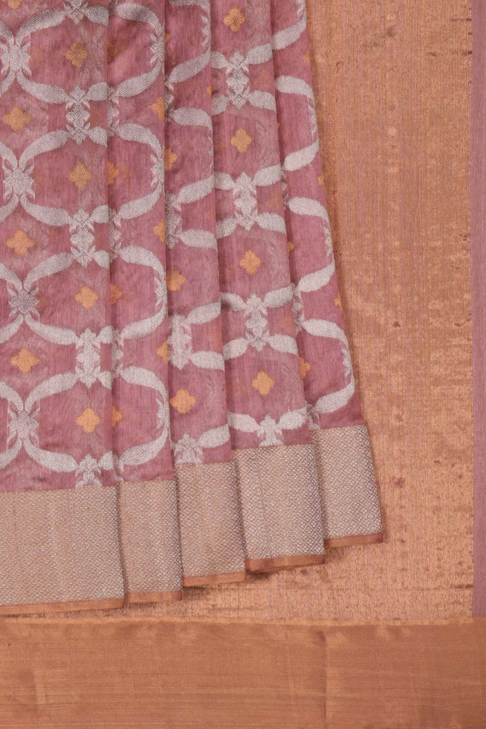 Image of Chanderi Onion Purple Saree
