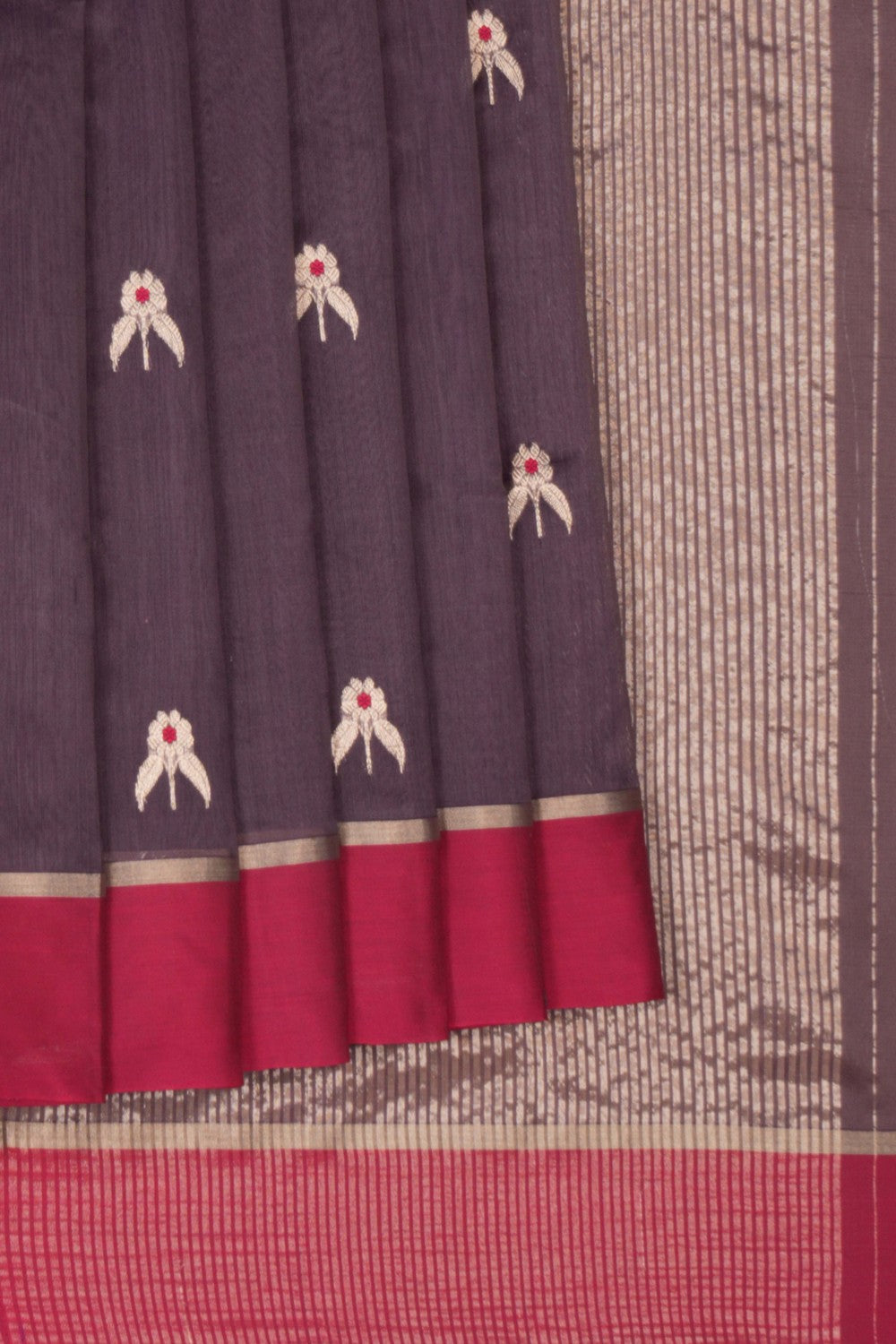 Image of Chanderi Purple Saree