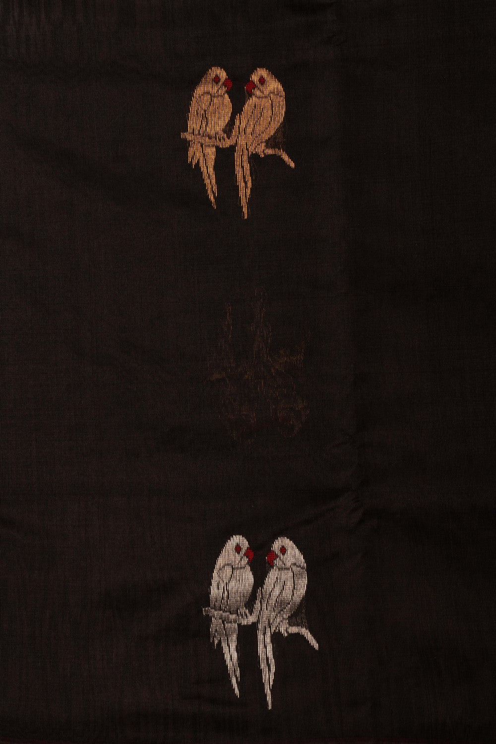 Image of Chanderi Black Saree