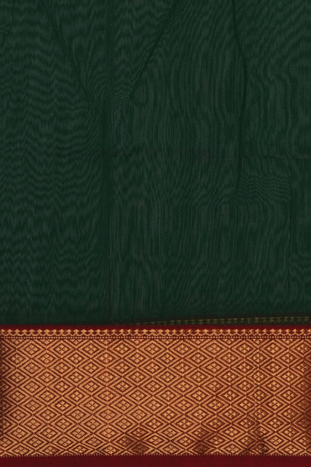 Chanderi Cotton Silk Green Saree
