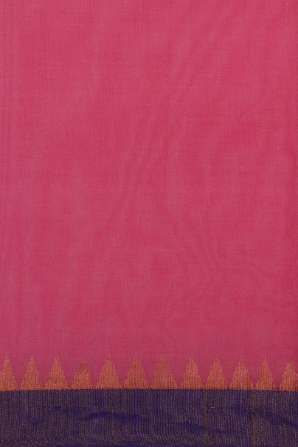 Image of Uppada Cotton Fuchsia Pink Saree