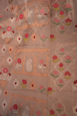 Image of Kota Tissue Beige Saree