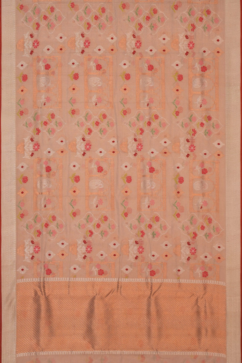 Image of Kota Tissue Beige Saree