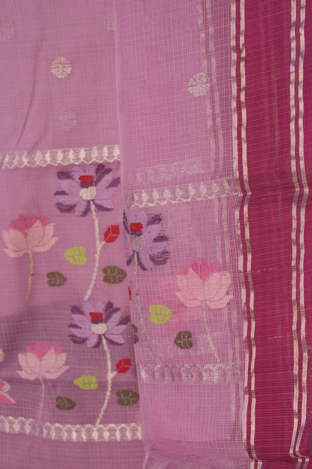 Image of Kota Doria Unstitched Suit (2 Pcs Set)