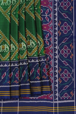 Image of Rajkot Patola Green Saree