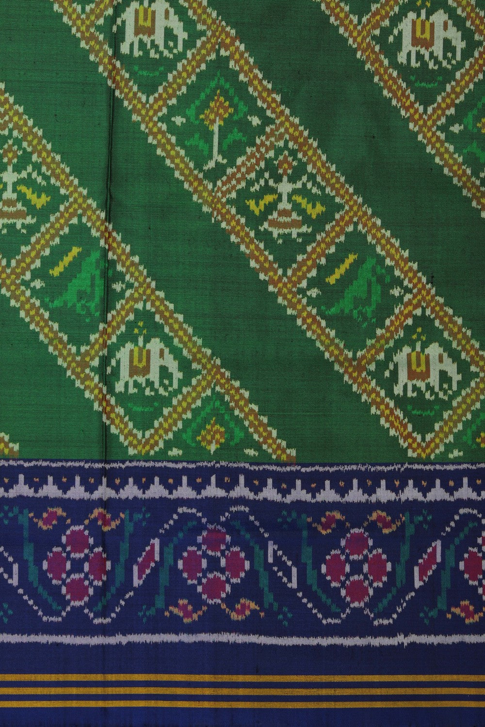Rajkot Patola Green Saree