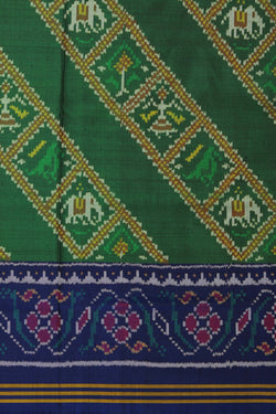 Image of Rajkot Patola Green Saree
