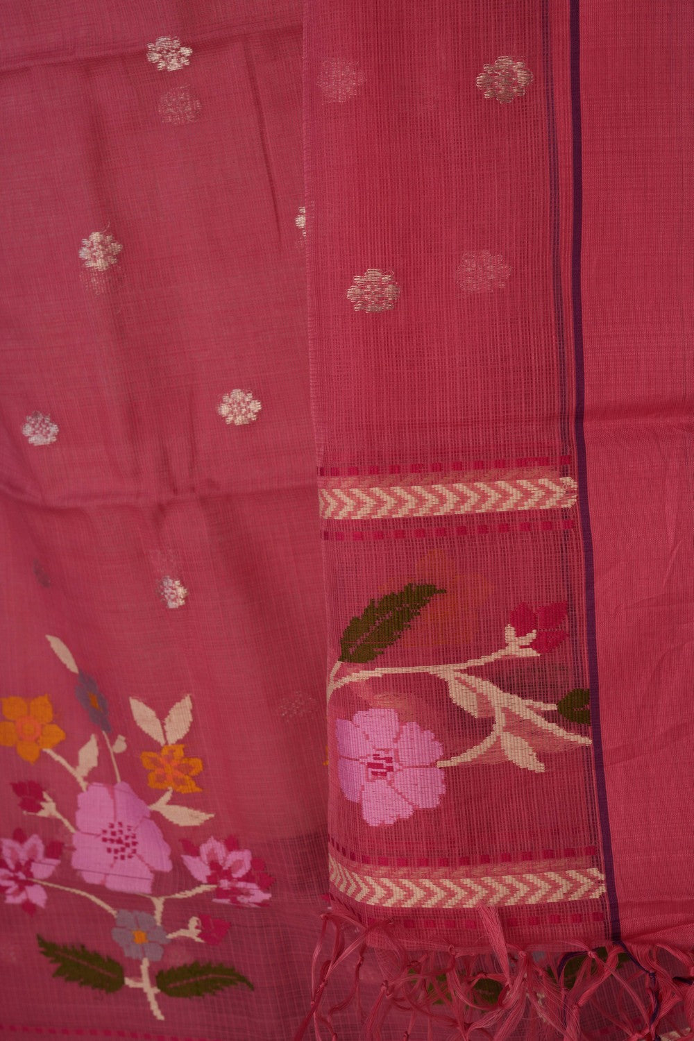 Image of Kota Doria Unstitched Suit (2 Pcs Set)