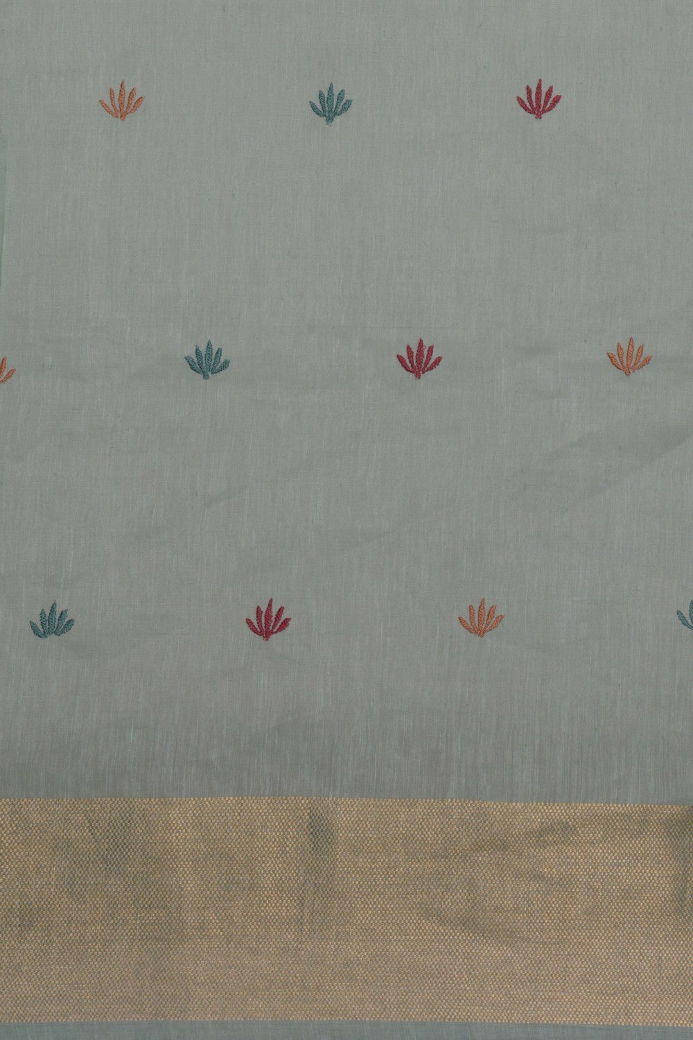 Linen Pastel Green Saree