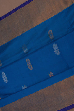Image of Uppada Silk Blue Saree