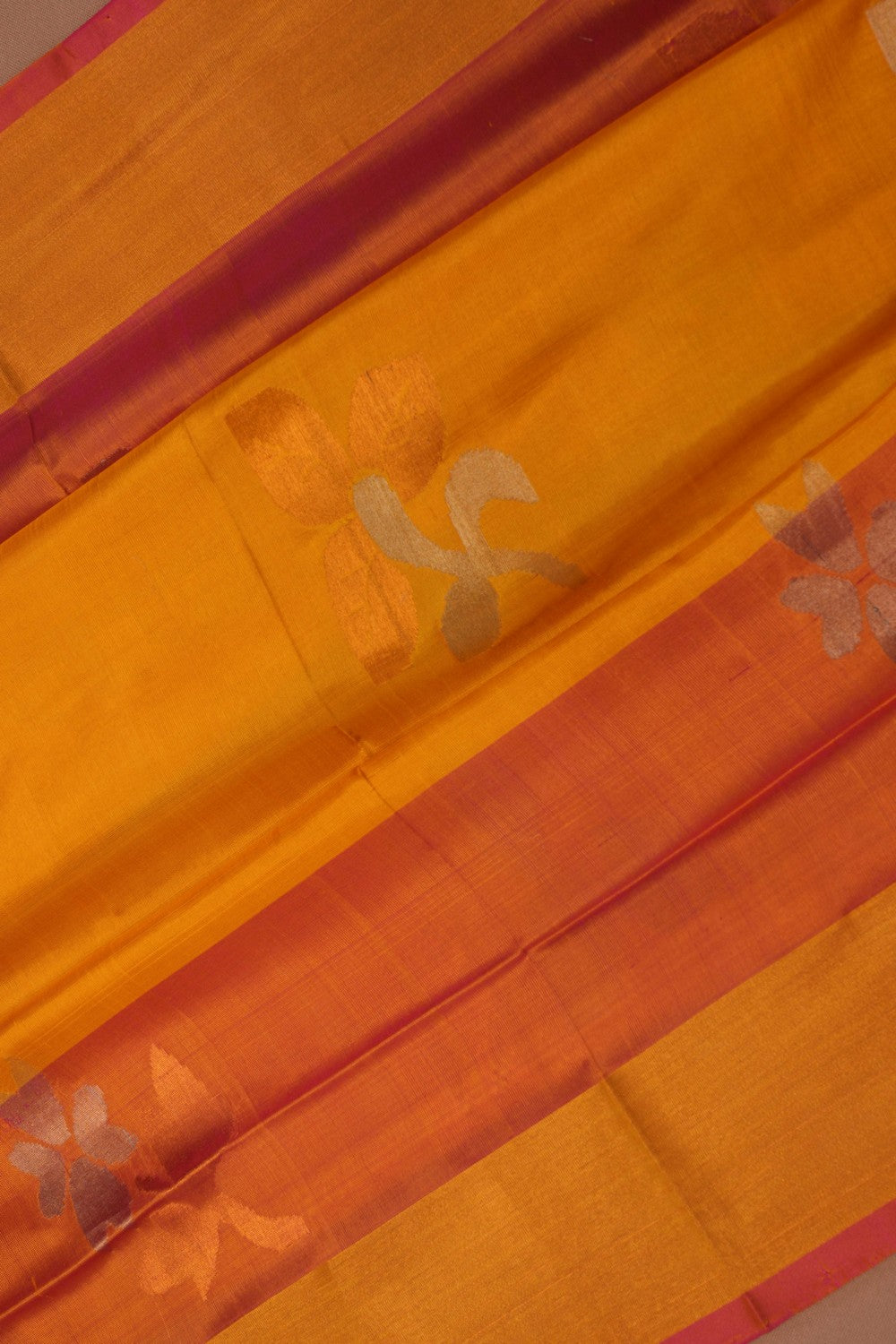 Image of Uppada Silk Yellow Saree