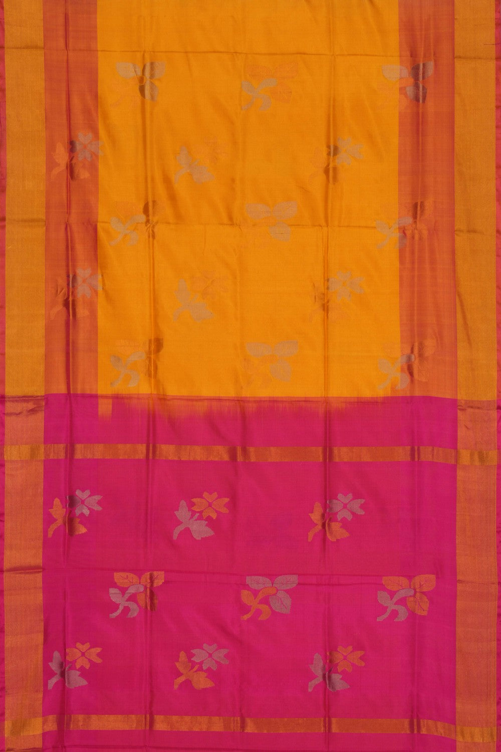 Image of Uppada Silk Yellow Saree