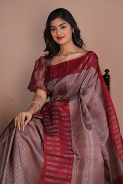 Image of South Silk Grey Saree