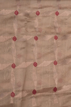 Image of Chanderi White Saree