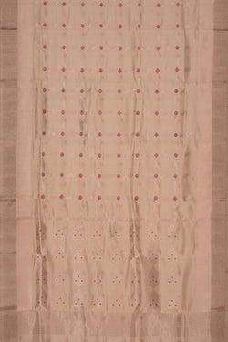 Image of Chanderi White Saree