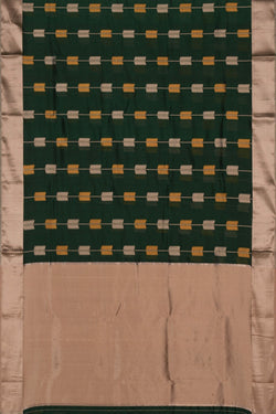 Image of Chanderi Leaf Green Saree