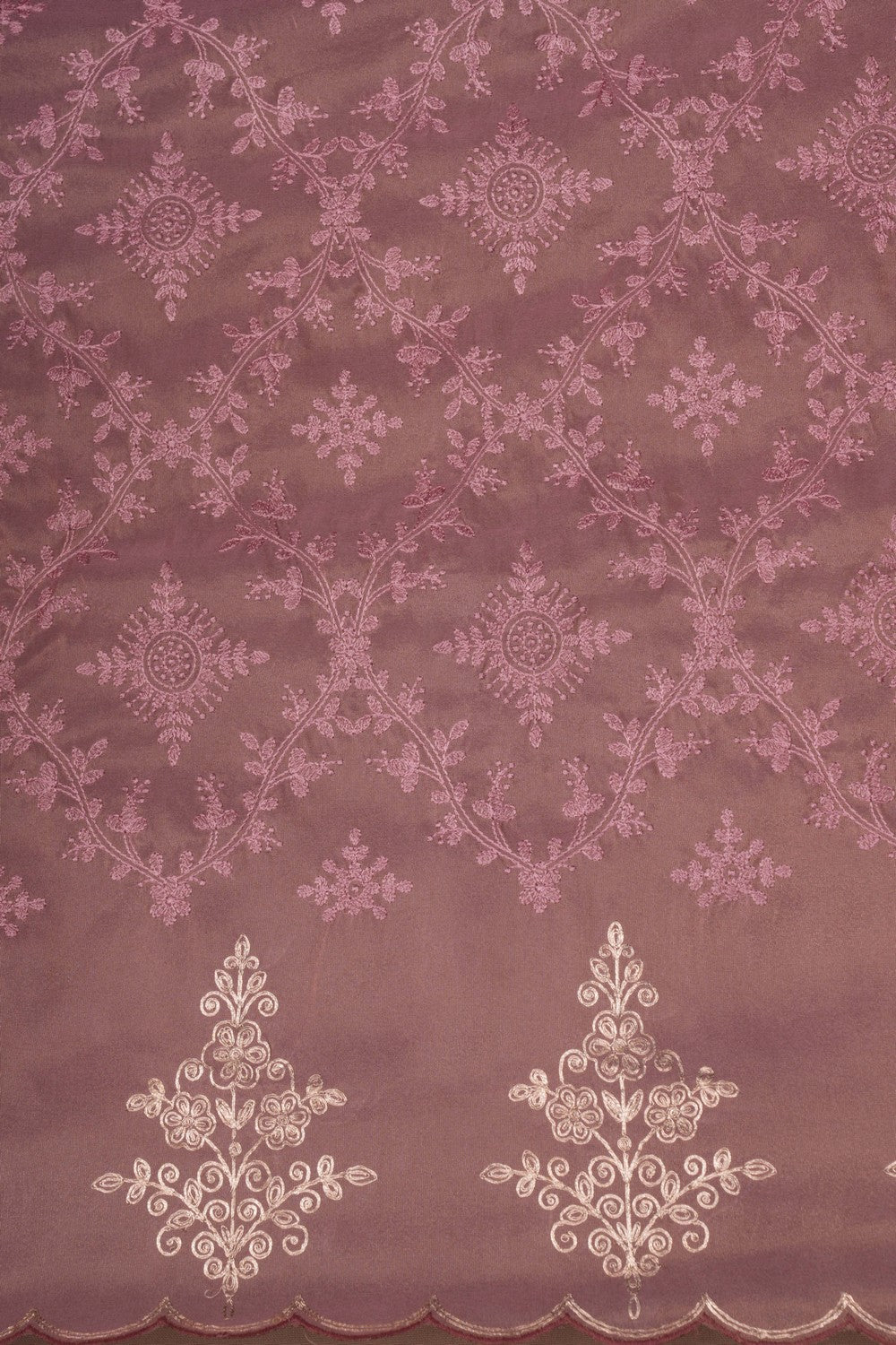 Image of A Beautiful Silk Embroidery Saree