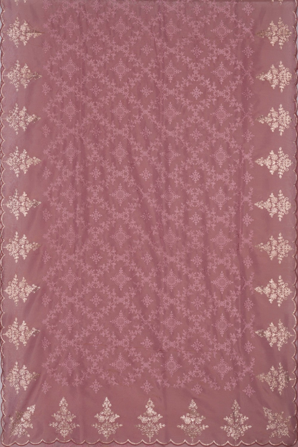 Image of A Beautiful Silk Embroidery Saree