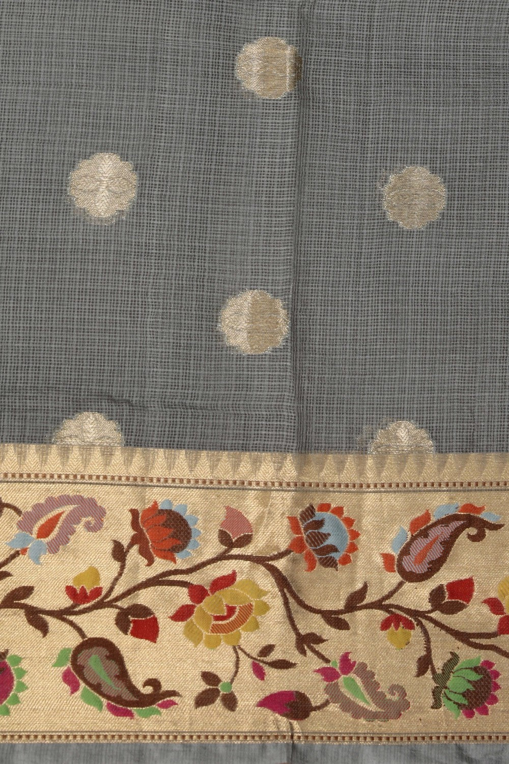 Kota Grey Saree