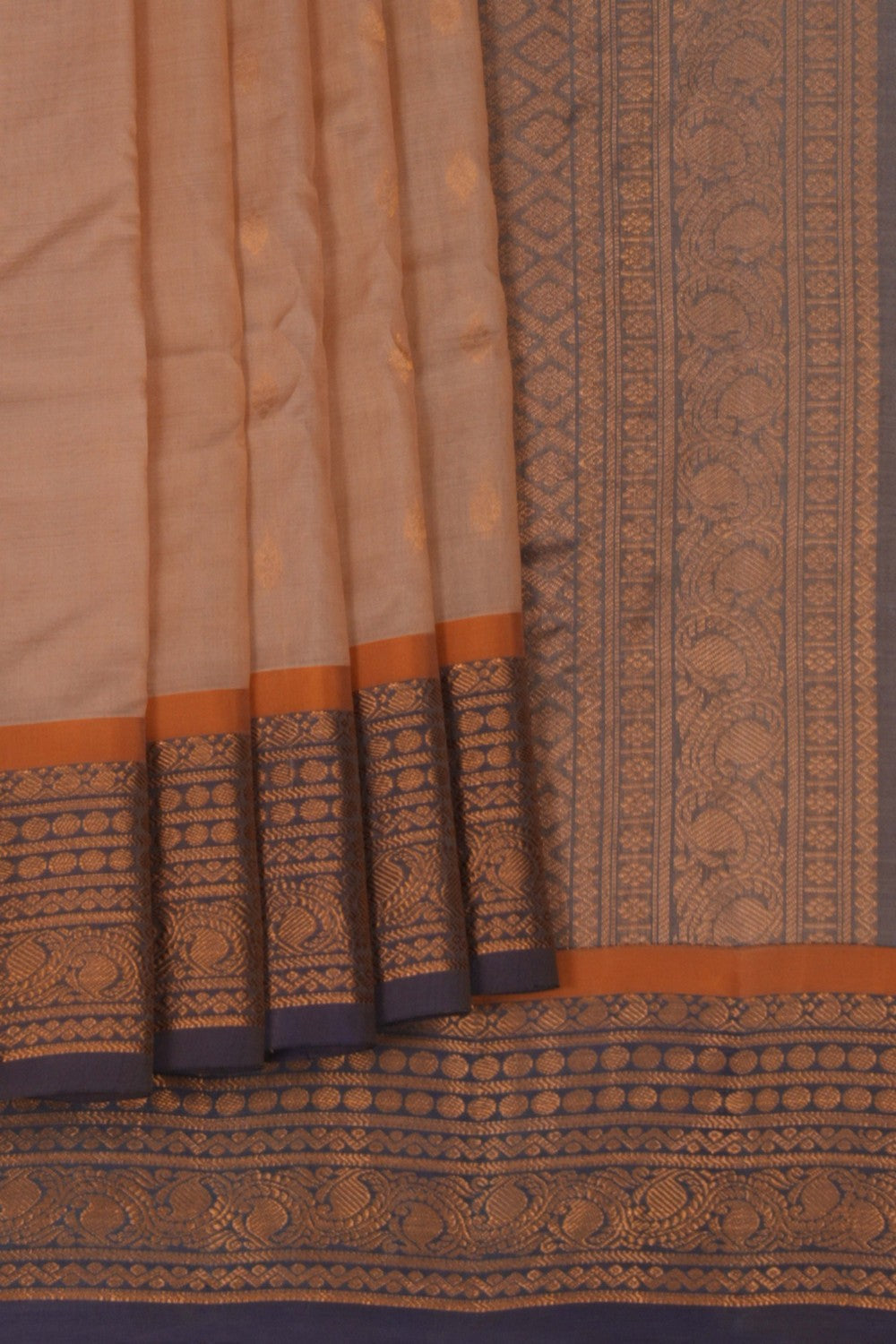 Gadwal Cotton Silk Off-White Saree