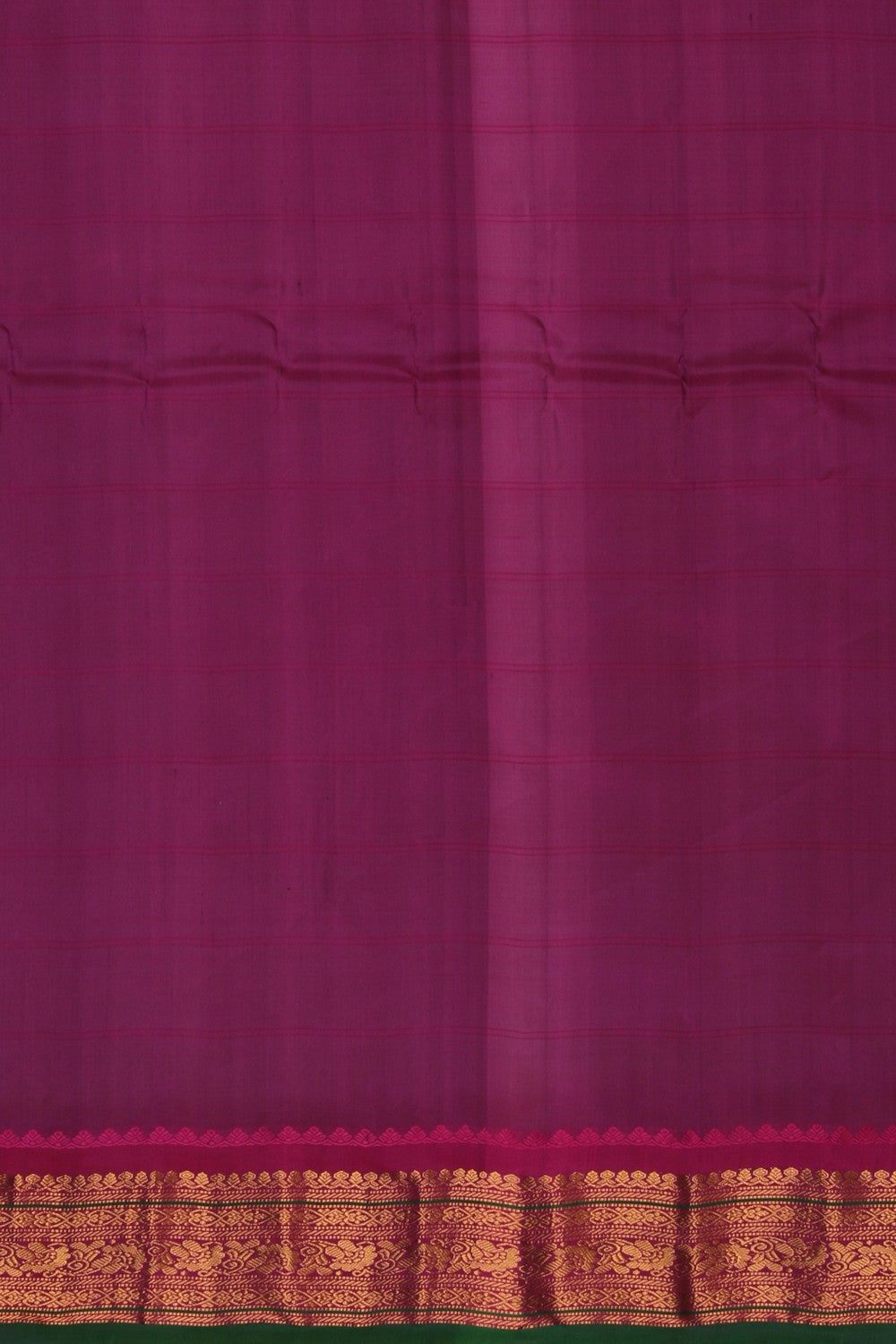 Image of Gadwal Kattam Navy Blue Saree