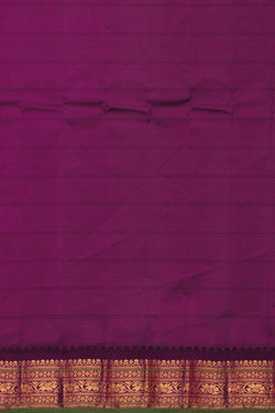 Image of Gadwal Cotton Silk Kattam Pink Saree