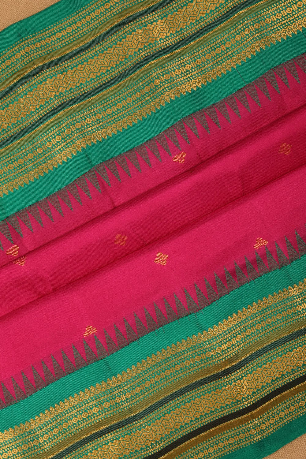 Image of Gadwal Pink Saree