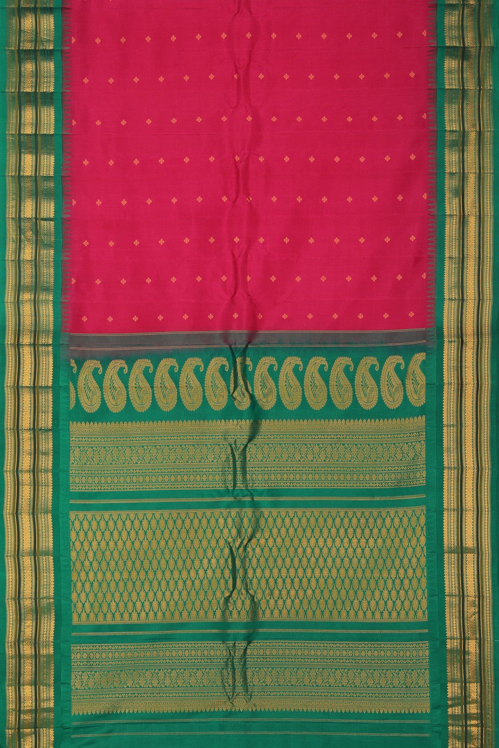 Image of Gadwal Pink Saree