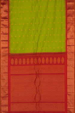 Image of Gadwal Silk Green Saree