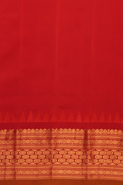 Image of Gadwal Silk Green Saree