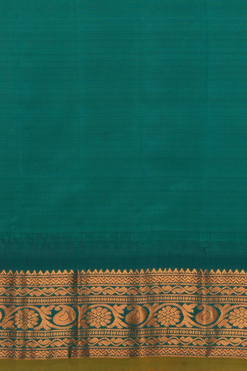 Image of Gadwal Silk Kattam Purple Saree