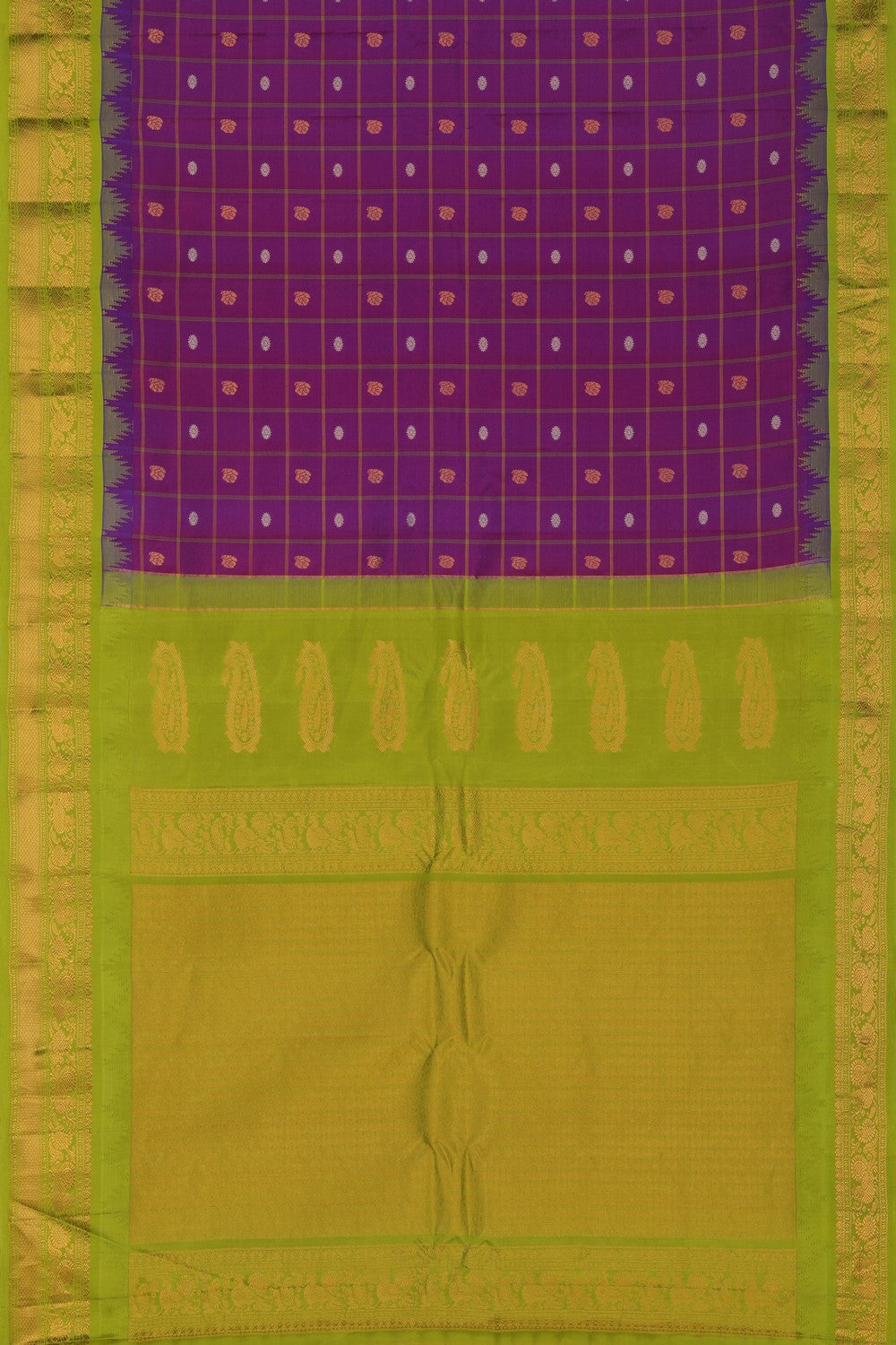 Gadwal Silk Kattam Saree