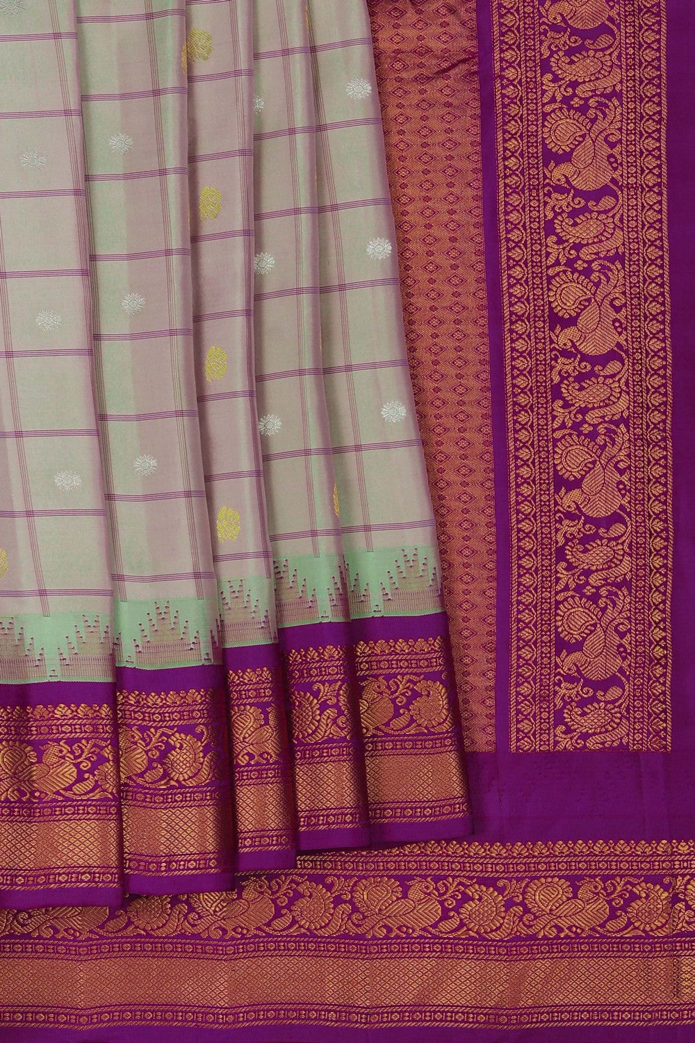 Gadwal Silk Kattam Saree