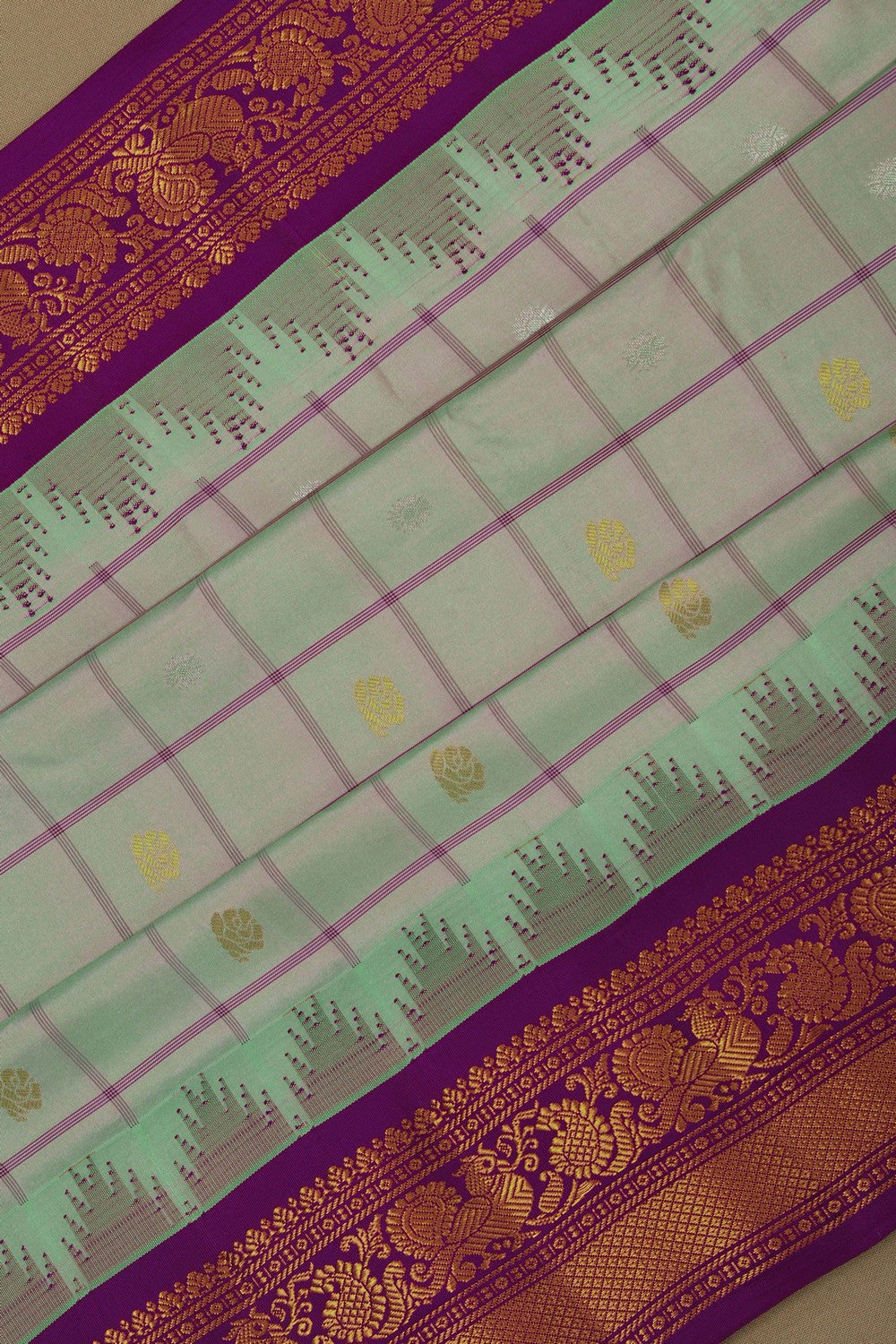 Gadwal Silk Kattam Saree