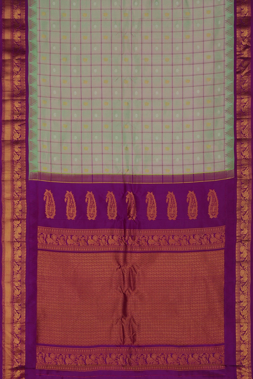 Gadwal Silk Kattam Saree