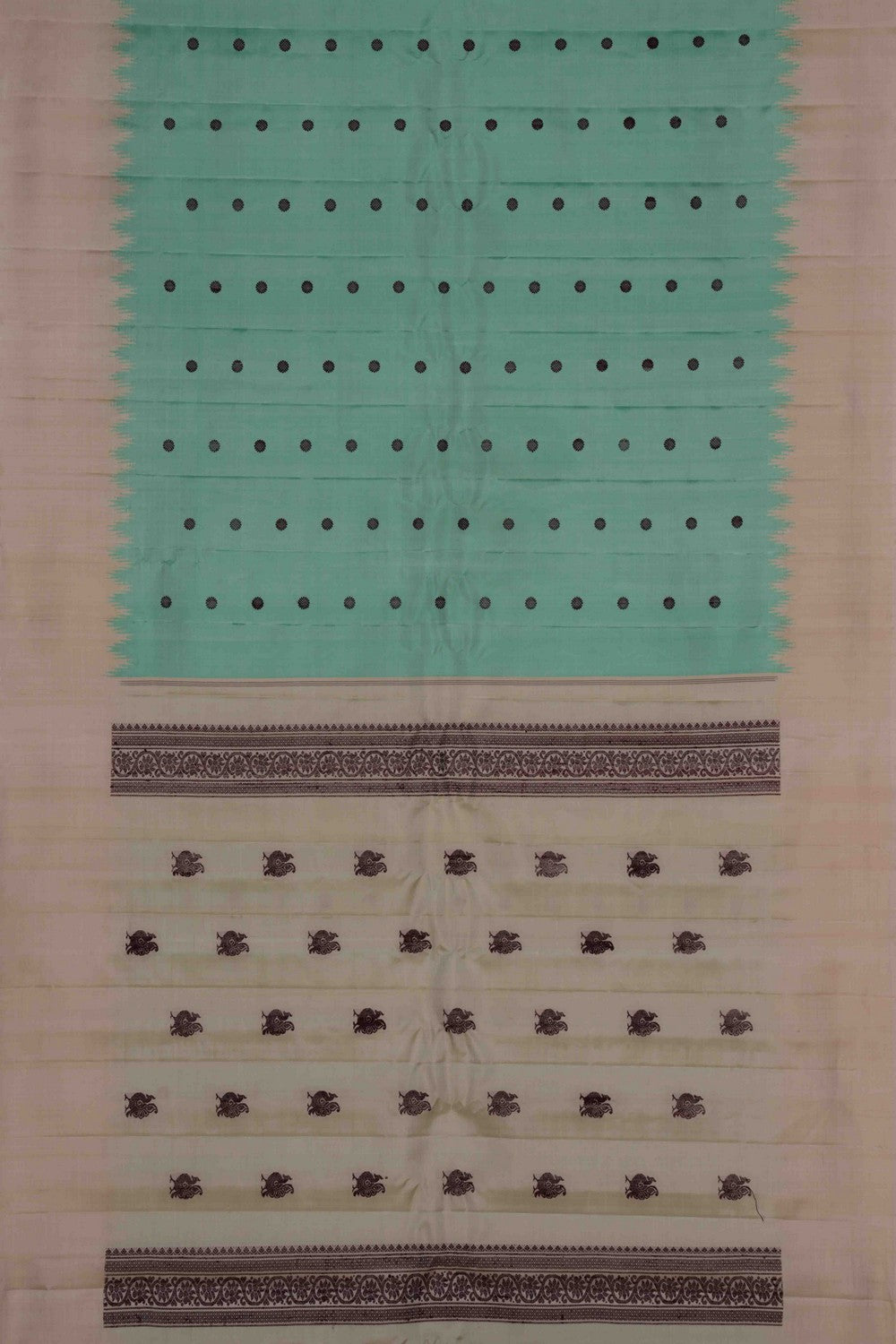 Image of Gadwal Silk Green Saree