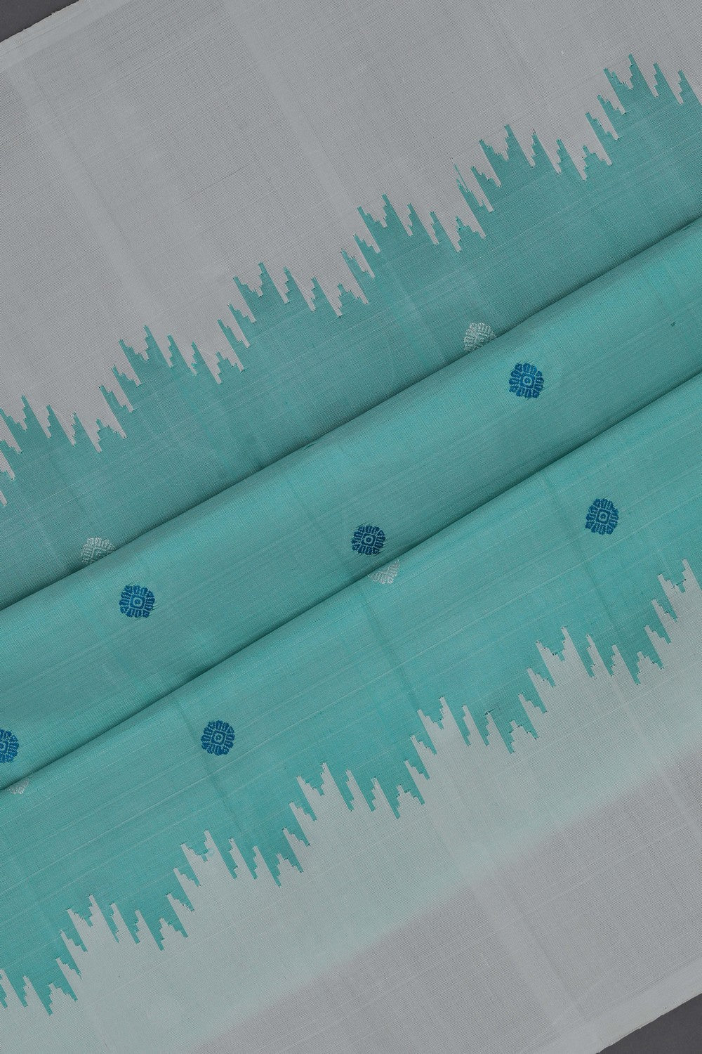 Gadwal Silk Sea Green Saree