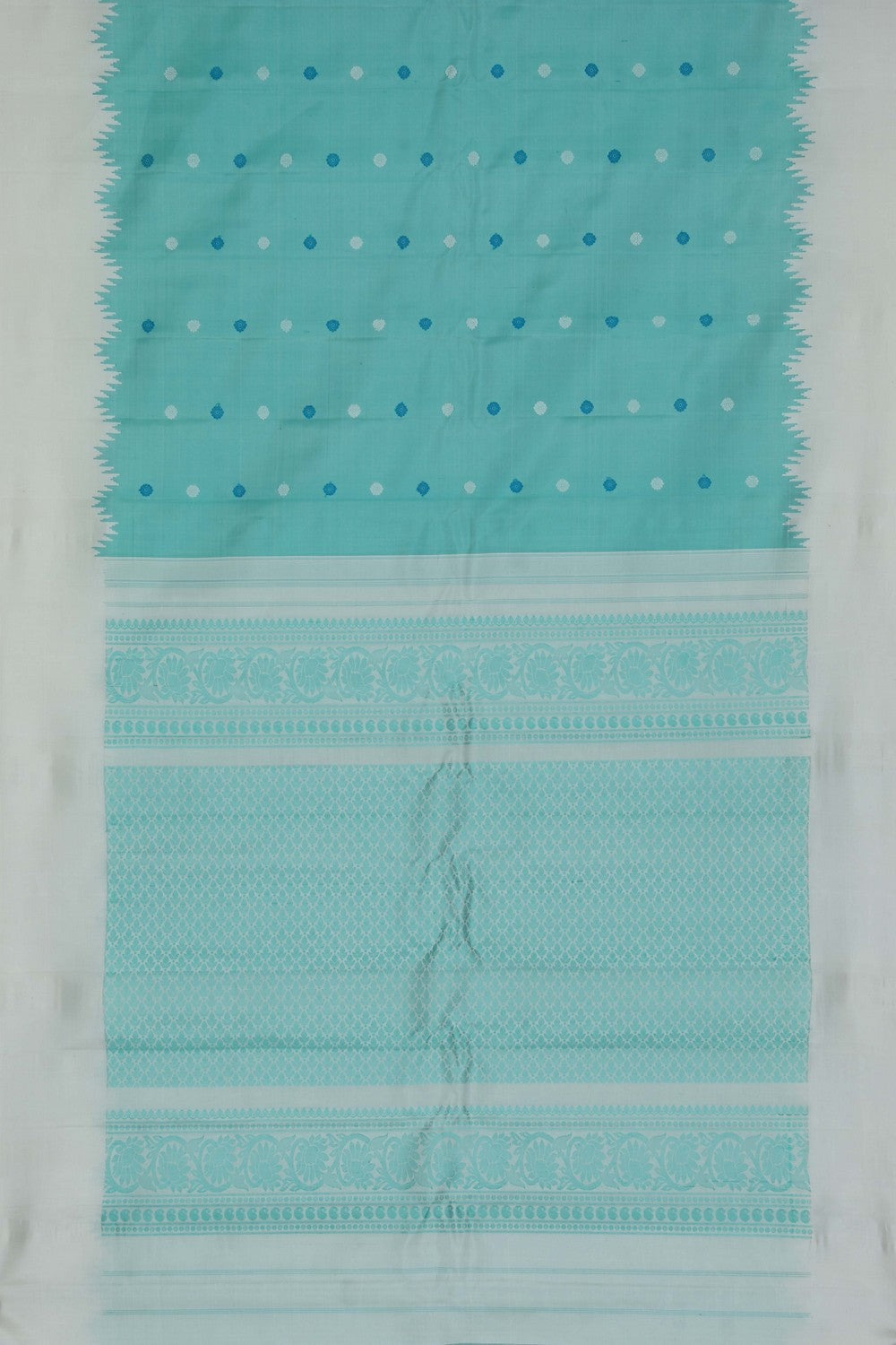 Gadwal Silk Sea Green Saree