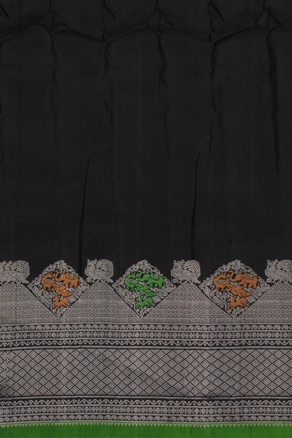 Image of Gadwal Silk Black Saree