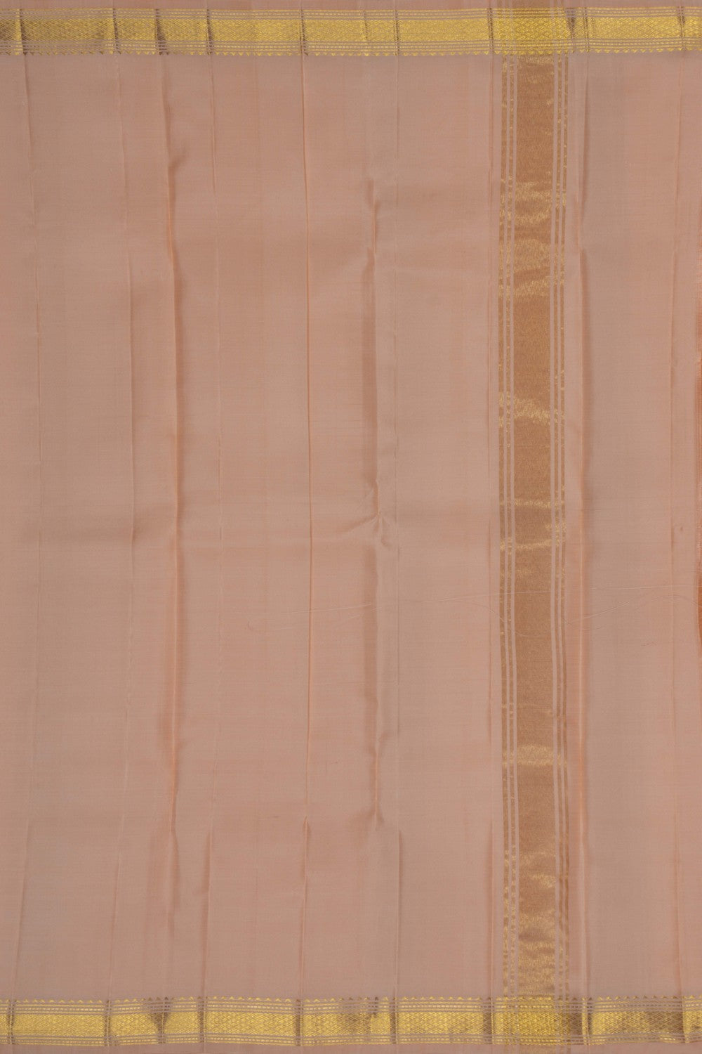 Image of Kanchi Silk Beige Dhoti With Kanduva (8 X 4)