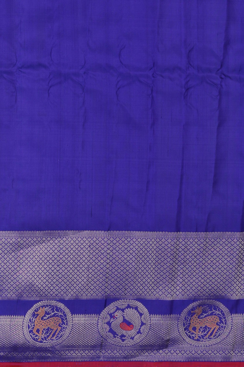 Image of Gadwal Silk Purple Saree