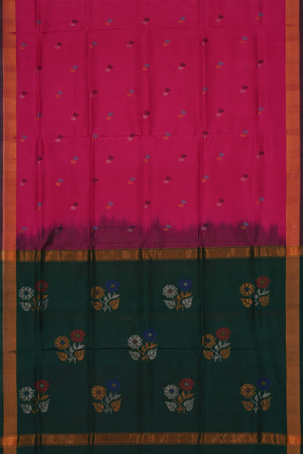 Image of Uppada Silk Pink Saree