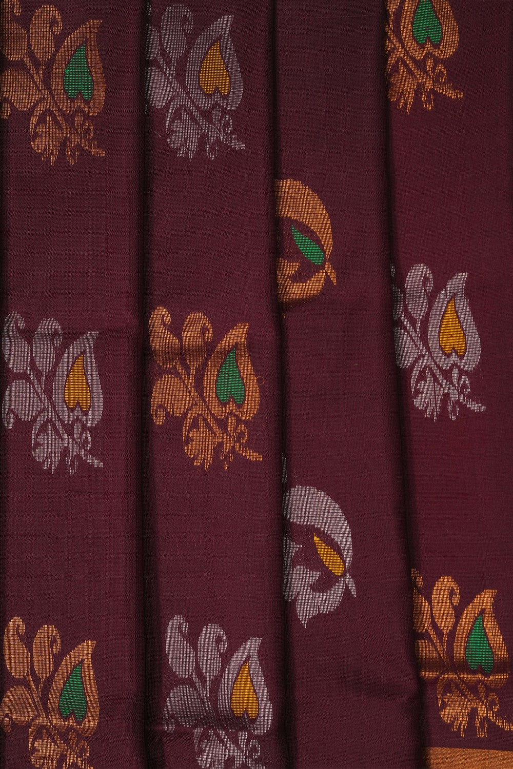 Image of Brown Uppada Silk Saree