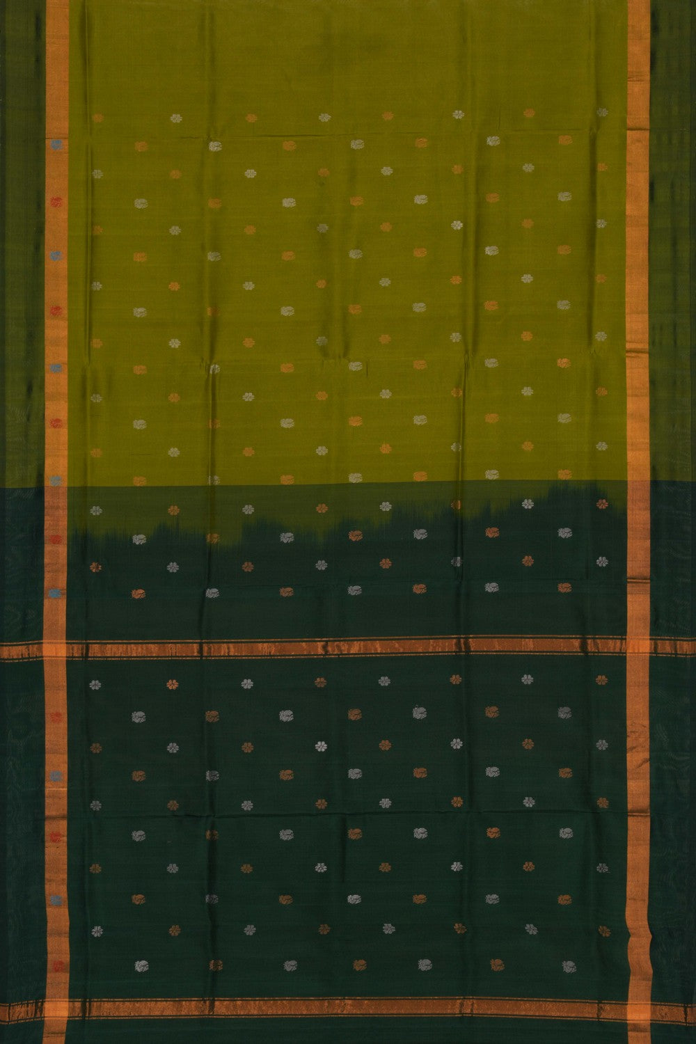 Uppada Silk Moss Green Saree
