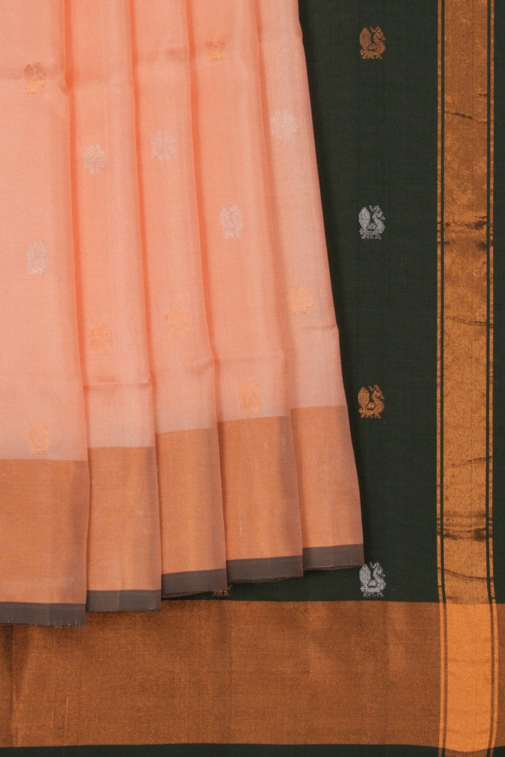 Uppada Silk Peach Saree