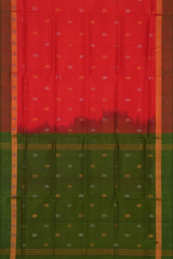 Image of Uppada Silk Red Saree
