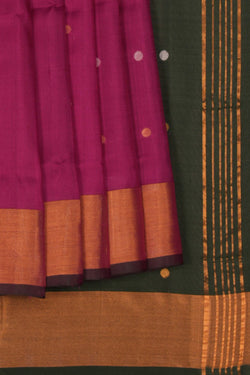 Image of Uppada Silk Plum Pink Saree